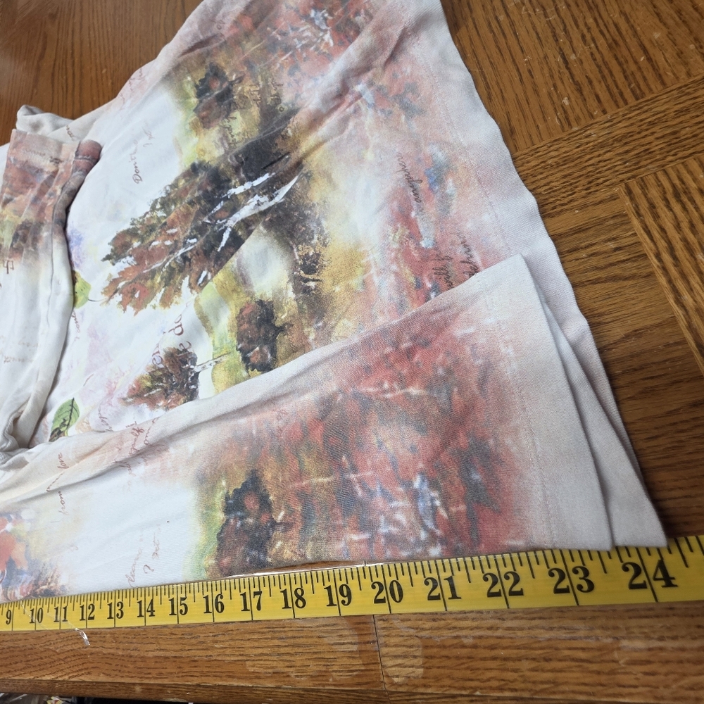 C J Banks 3/4 Sleeve Top Autumn Time Romance Plus Size 1X - Picture 10 of 10